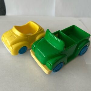 2/$20 🚗 Vintage Sesame Street Jim Henson Illco & Tyco Toy Cars - Set of 2
